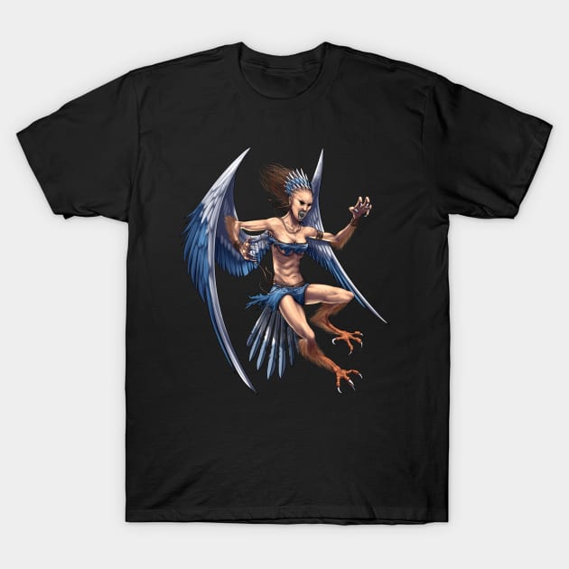 Greek Mythology Harpy T-Shirt by underheaven